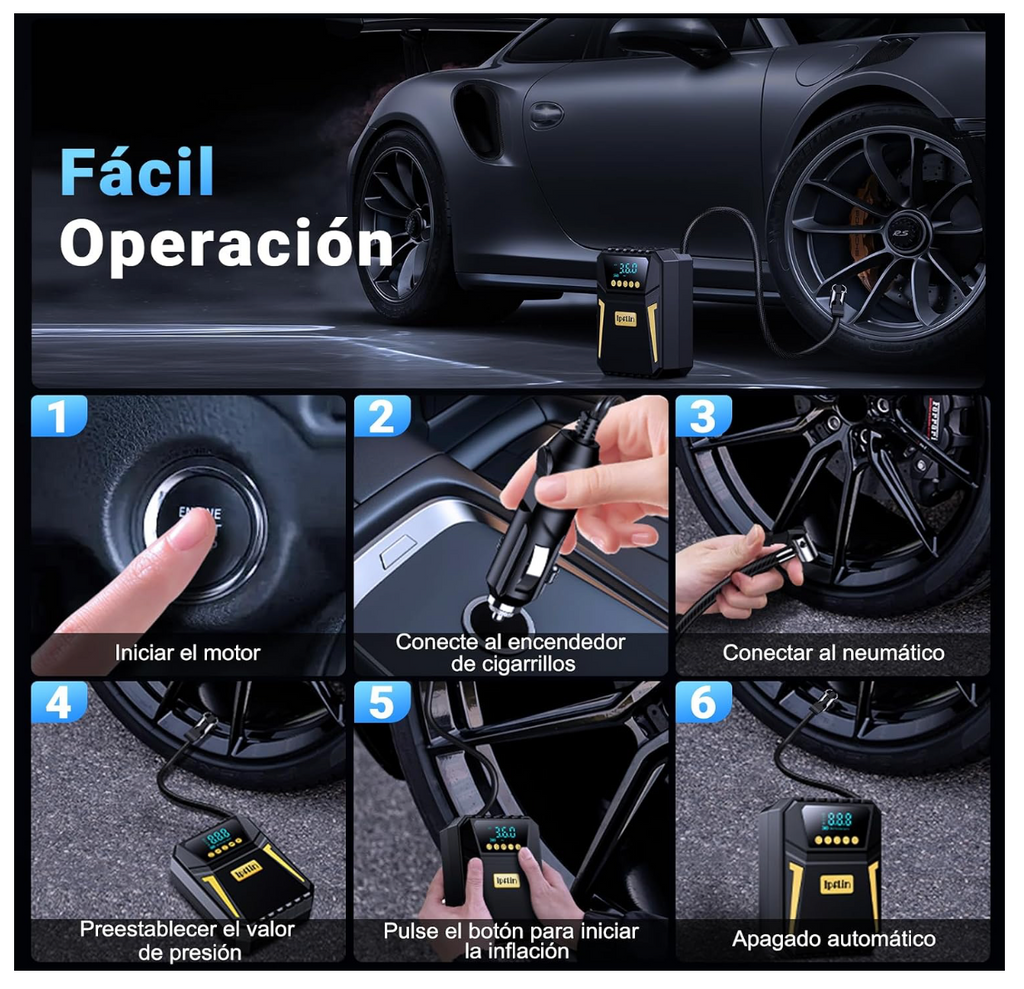 Compresor Portátil de Neumáticos