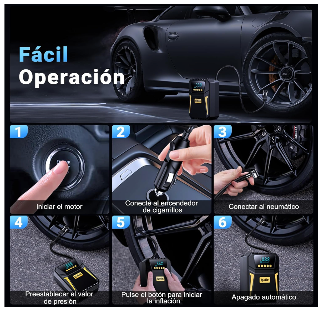 Compresor Portátil de Neumáticos